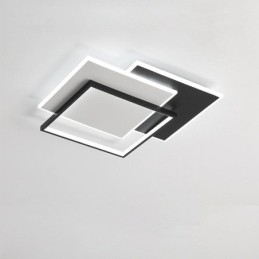 Lámpara de techo cuadrada de acrílico minimalista empotrada de 40 x 50 cm
