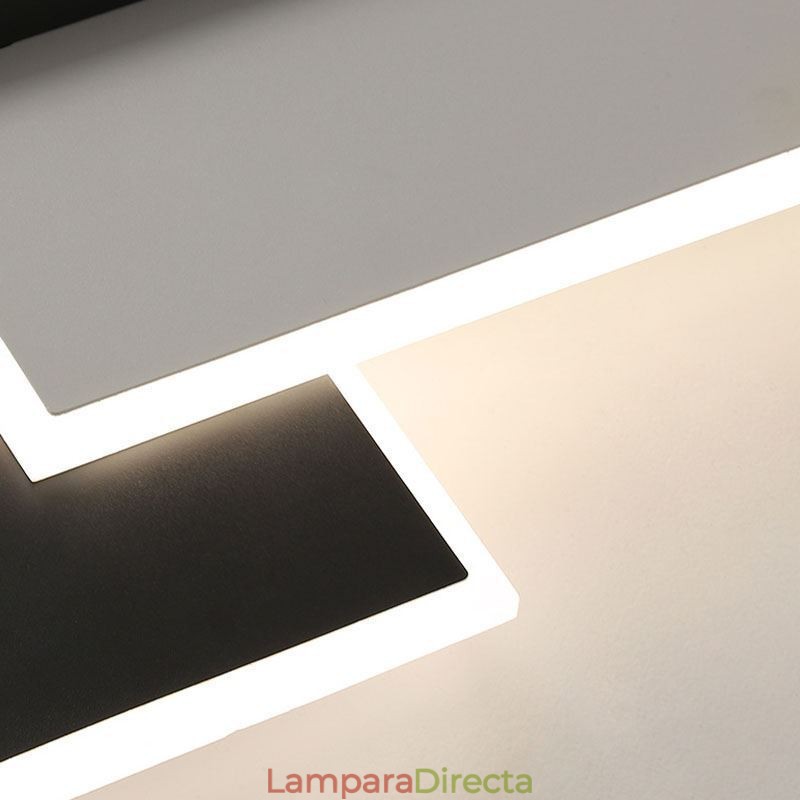 Lámpara de techo cuadrada de acrílico minimalista empotrada de 40 x 50 cm