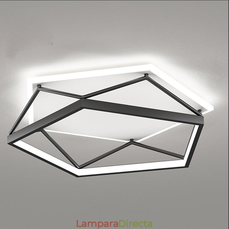 Lámpara de techo tridimensional hueca empotrada de 55 cm