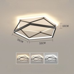 Lámpara de techo tridimensional hueca empotrada de 55 cm