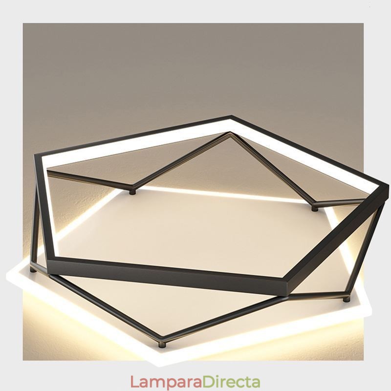 Lámpara de techo tridimensional hueca empotrada de 55 cm