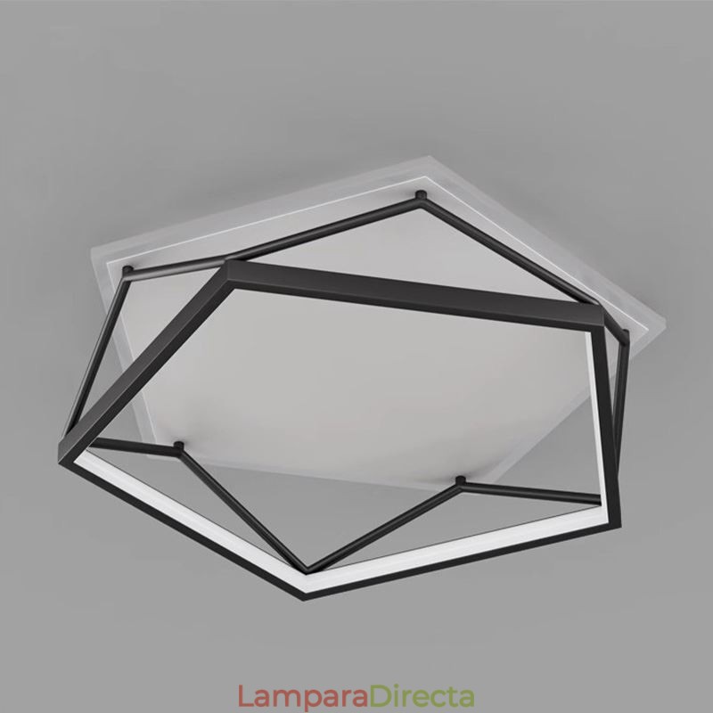 Lámpara de techo tridimensional hueca empotrada de 55 cm
