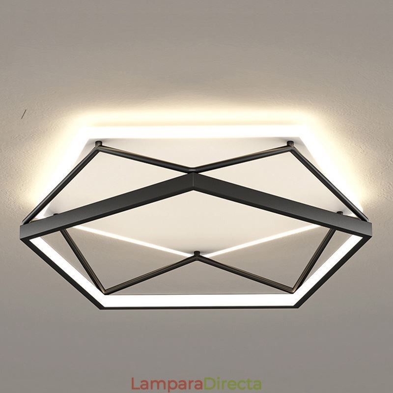 Lámpara de techo tridimensional hueca empotrada de 55 cm