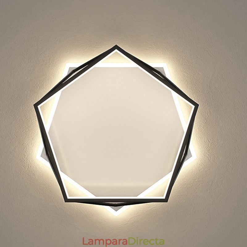 Lámpara de techo tridimensional hueca empotrada de 55 cm