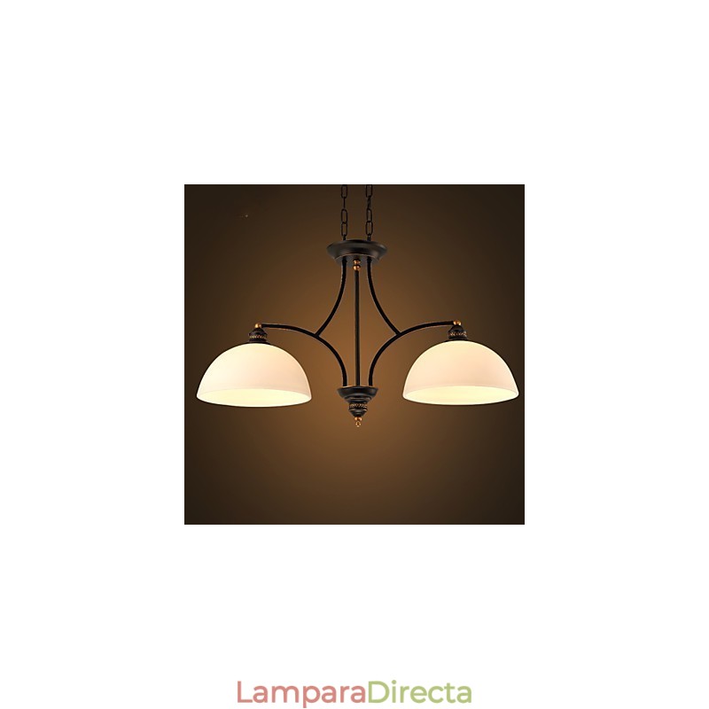 Lámparas de techo minimalistas retro Lámparas de techo de cristal de estilo europeo Lámpara