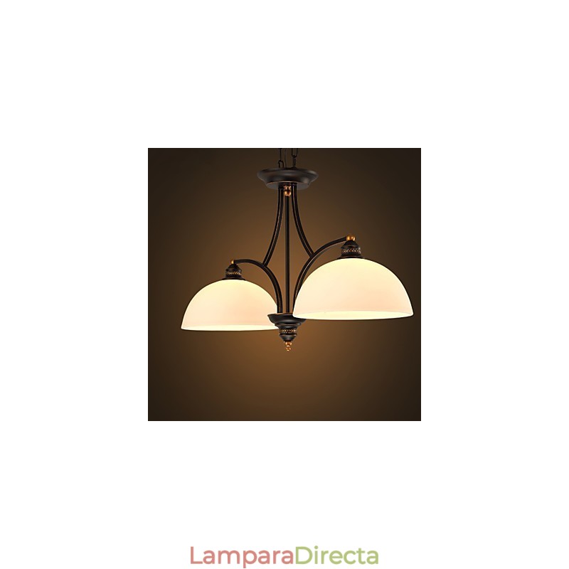 Lámparas de techo minimalistas retro Lámparas de techo de cristal de estilo europeo Lámpara