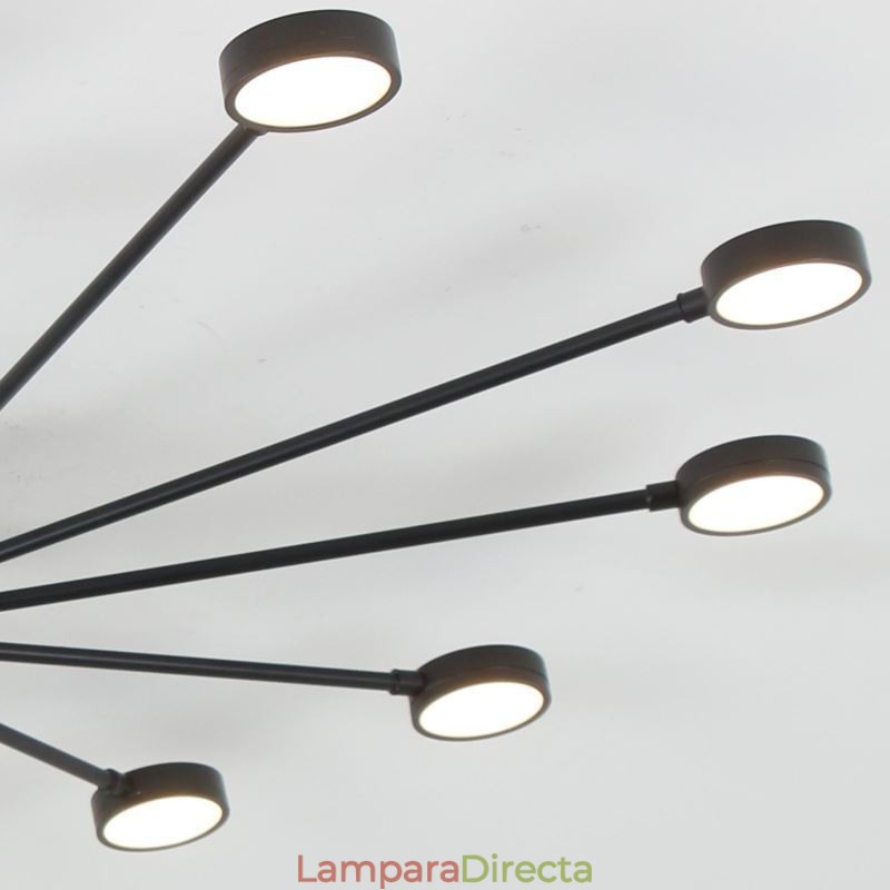 Lámpara de techo minimalista moderna empotrada con pantalla acrílica