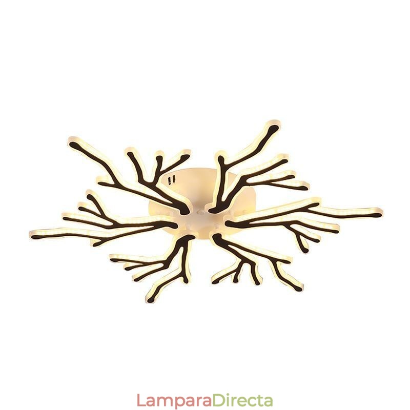 Lámpara de techo empotrada de acrílico con forma de rama