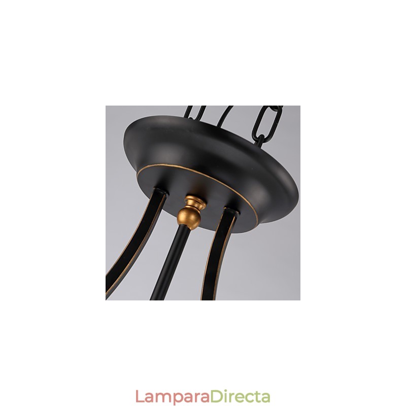 Lámparas de techo minimalistas retro Lámparas de techo de cristal de estilo europeo Lámpara