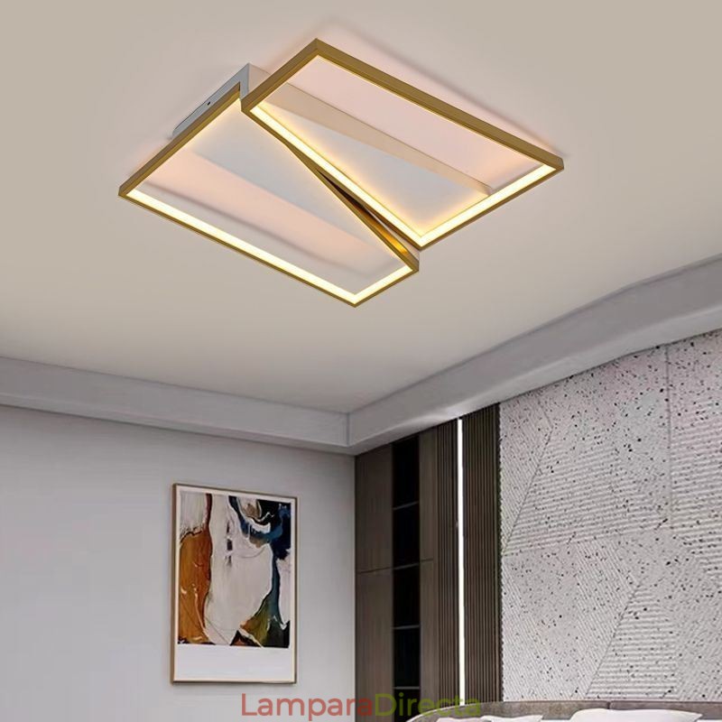 Lámpara de techo trapezoidal de mosaico minimalista empotrada