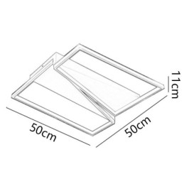 Lámpara de techo trapezoidal de mosaico minimalista empotrada
