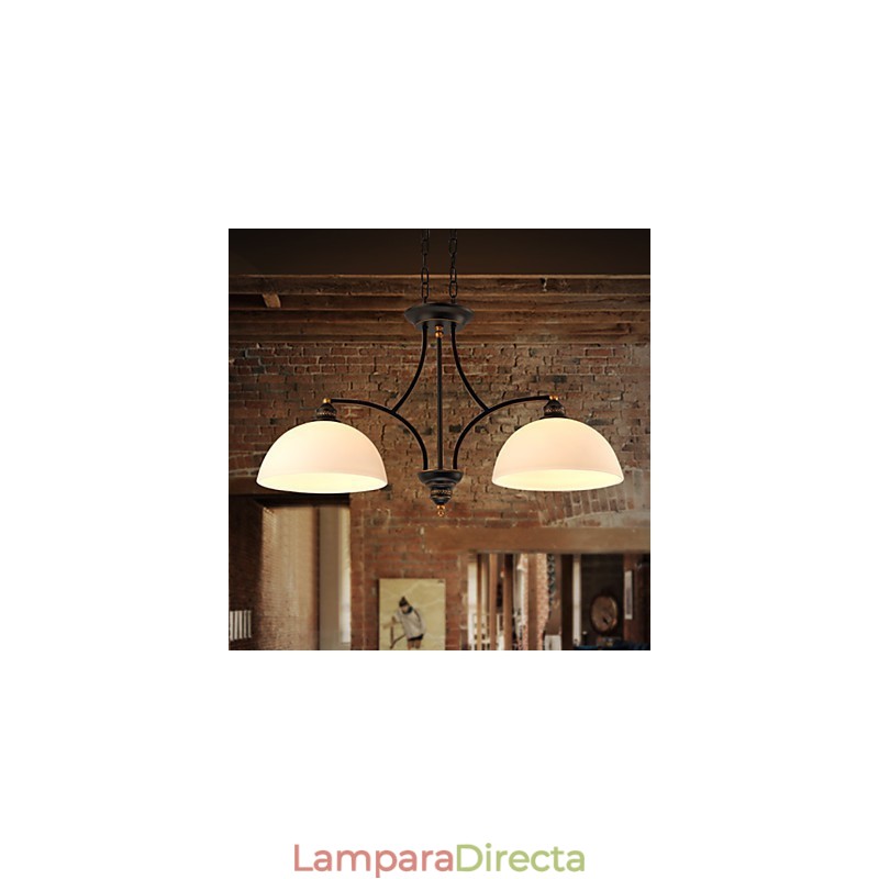 Lámparas de techo minimalistas retro Lámparas de techo de cristal de estilo europeo Lámpara