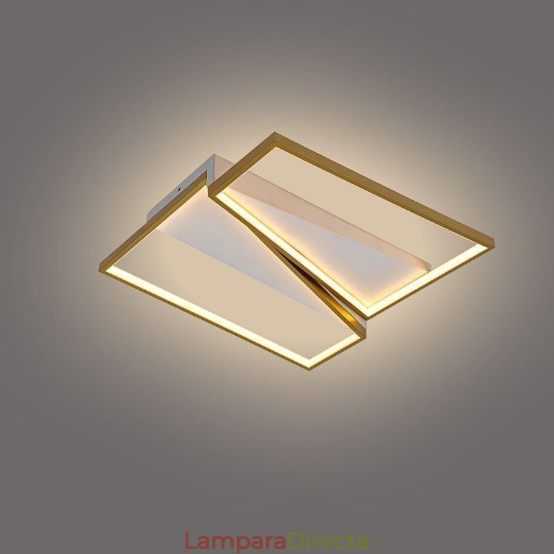 Lámpara de techo trapezoidal de mosaico minimalista empotrada