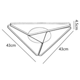 Lámpara de techo triangular minimalista empotrada