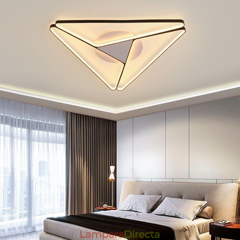Lámpara de techo triangular minimalista empotrada