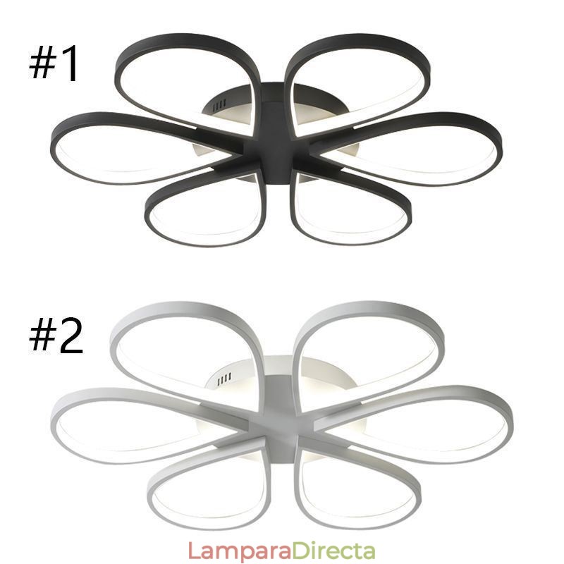 Lámpara de techo minimalista con diseño de trébol empotrada
