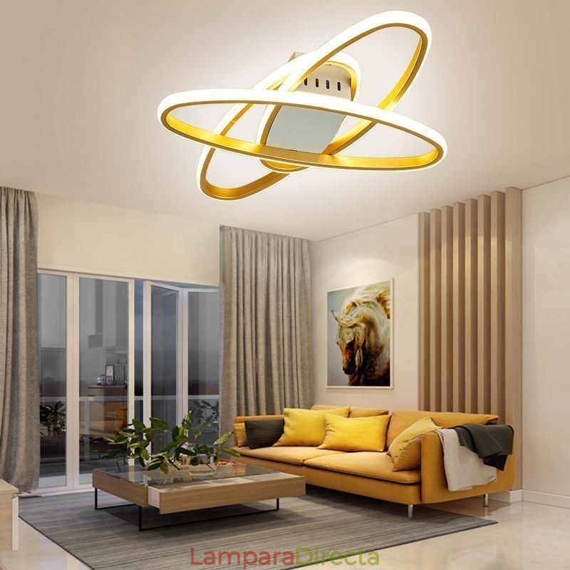 Lámpara de techo minimalista con diseño de planetas y montaje empotrado