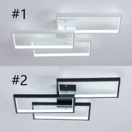Lámpara de techo rectangular geométrica acrílica empotrada