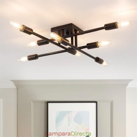 Lámpara de techo decorativa de estilo industrial americano con montaje empotrado retro campestre Lámpara de techo decorativa de estilo industrial americano con montaje empotrado retro campestre