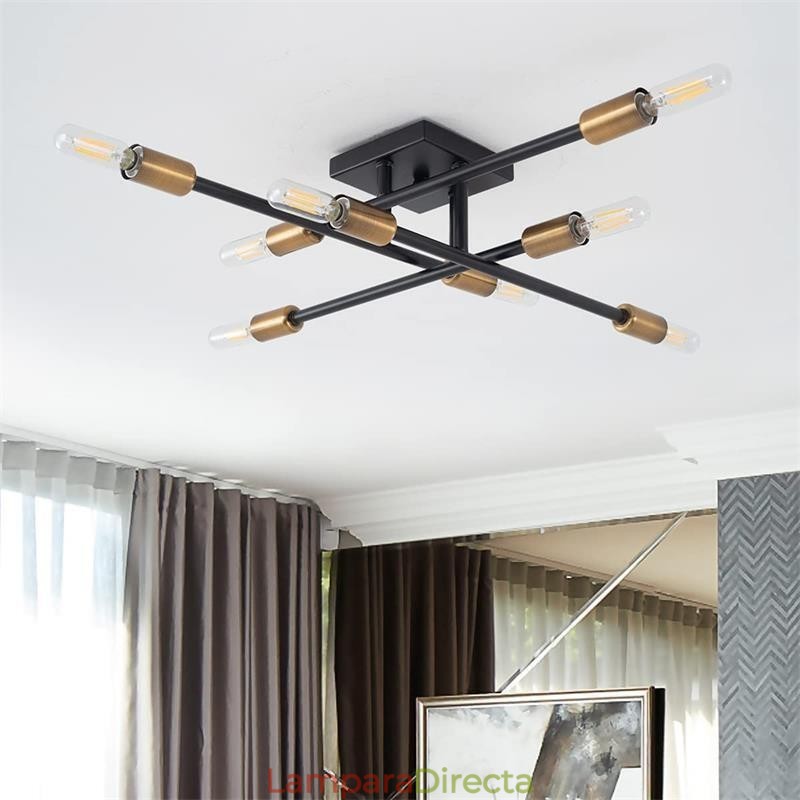 Lámpara de techo decorativa de estilo industrial americano con montaje empotrado retro campestre