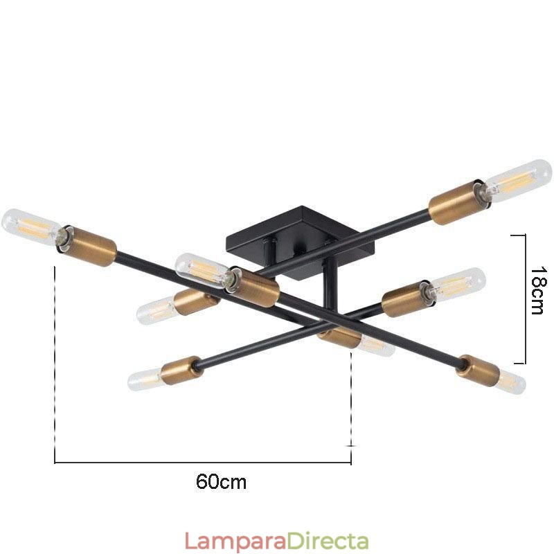 Lámpara de techo decorativa de estilo industrial americano con montaje empotrado retro campestre