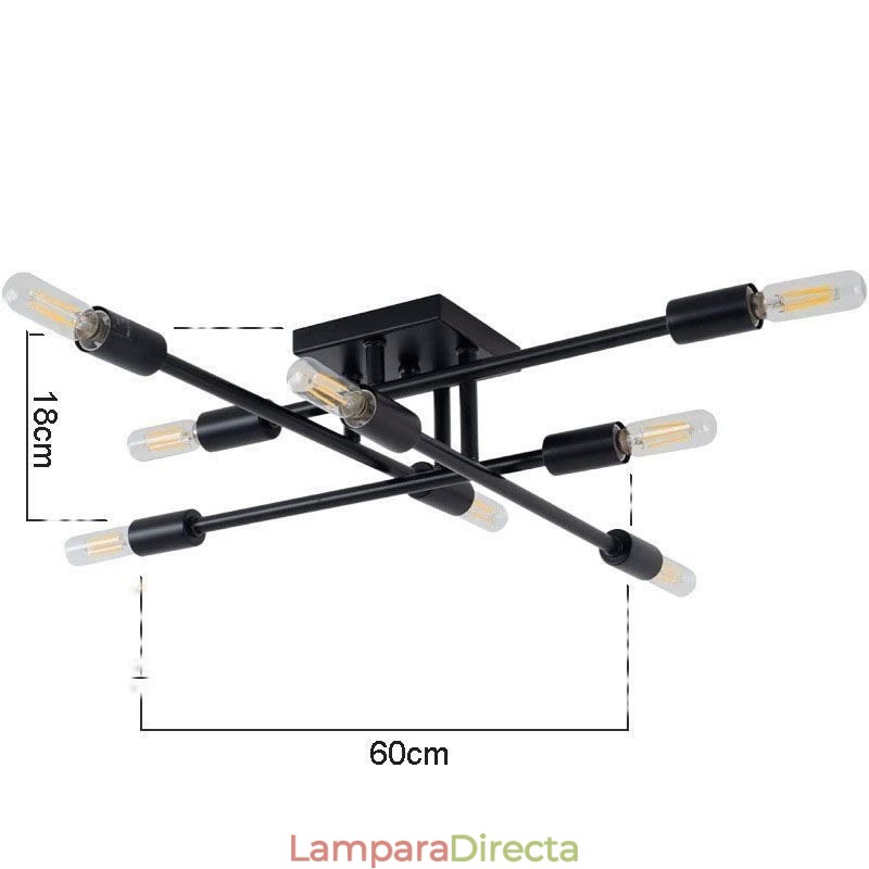 Lámpara de techo decorativa de estilo industrial americano con montaje empotrado retro campestre