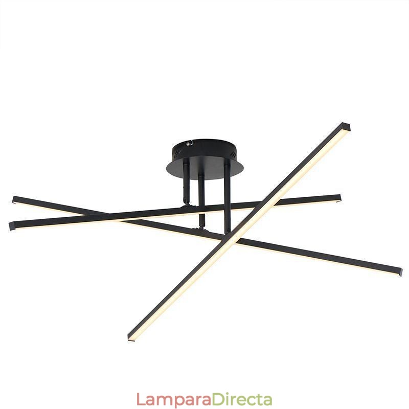 Lámpara de techo moderna y sencilla de aluminio con diseño artístico