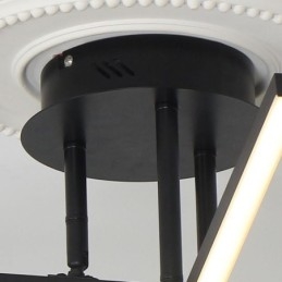 Lámpara de techo moderna y sencilla de aluminio con diseño artístico