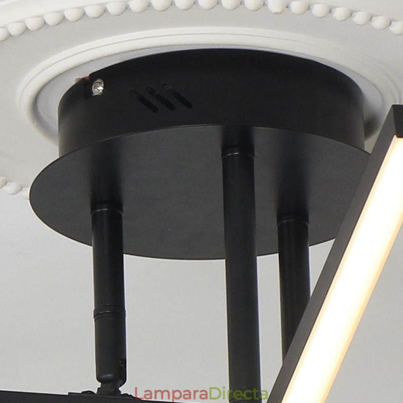 Lámpara de techo moderna y sencilla de aluminio con diseño artístico