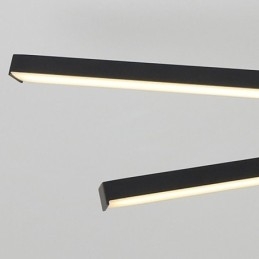 Lámpara de techo moderna y sencilla de aluminio con diseño artístico