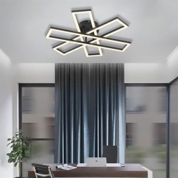 Lámpara de techo minimalista empotrada de aluminio con diseño de molino de viento