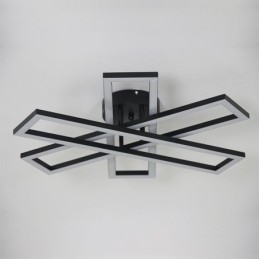 Lámpara de techo minimalista empotrada de aluminio con diseño de molino de viento