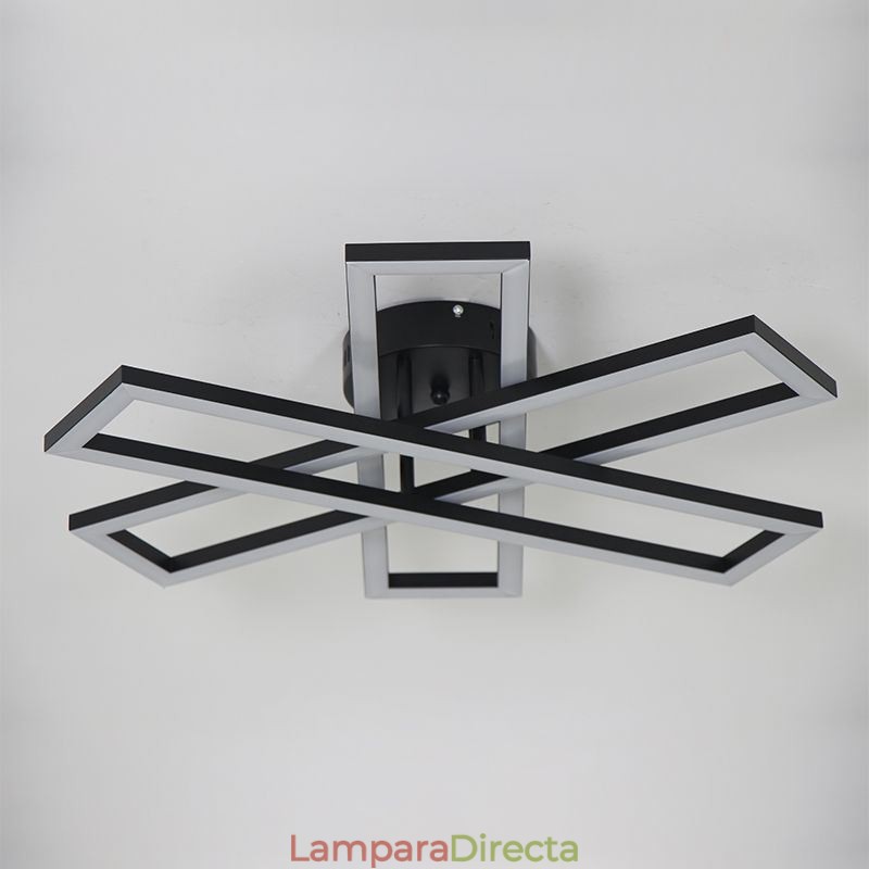 Lámpara de techo minimalista empotrada de aluminio con diseño de molino de viento
