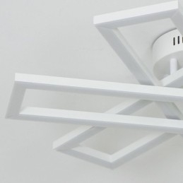 Lámpara de techo minimalista empotrada de aluminio con diseño de molino de viento