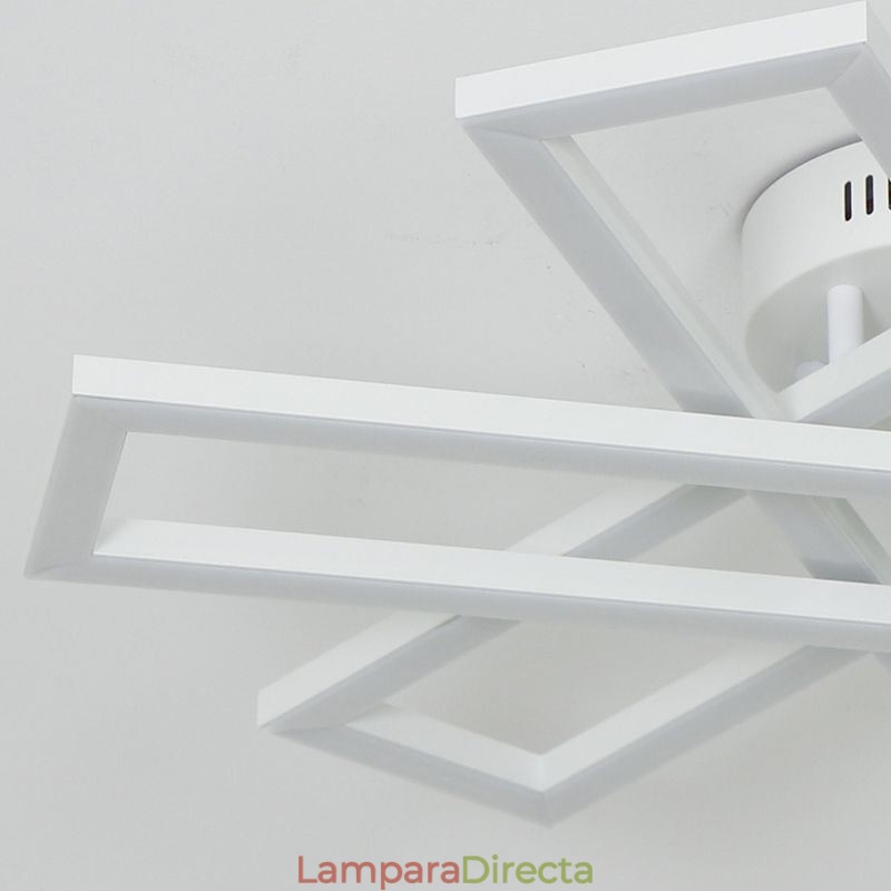 Lámpara de techo minimalista empotrada de aluminio con diseño de molino de viento