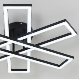 Lámpara de techo minimalista empotrada de aluminio con diseño de molino de viento