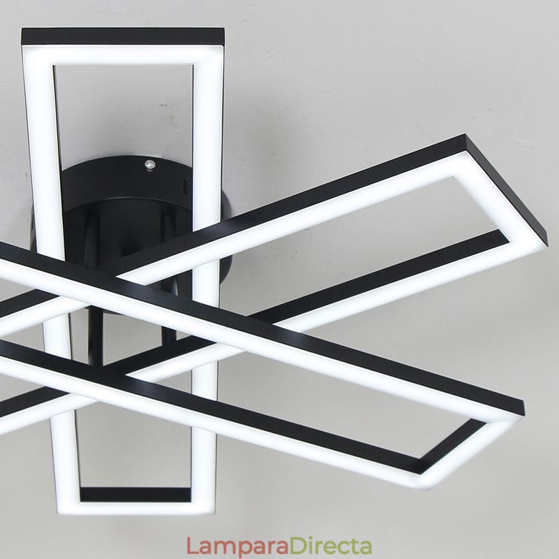 Lámpara de techo minimalista empotrada de aluminio con diseño de molino de viento