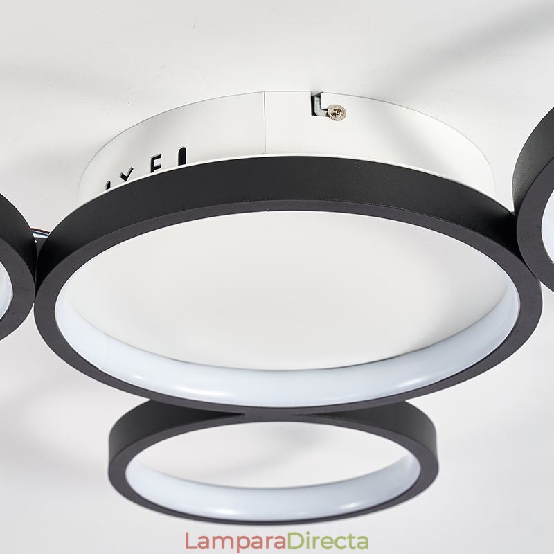 Lámpara de techo moderna de aluminio con montaje empotrado