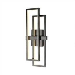 Lámpara de techo cuadrada geométrica minimalista de aluminio con montaje empotrado