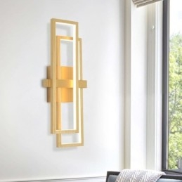 Lámpara de techo cuadrada geométrica minimalista de aluminio con montaje empotrado