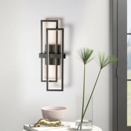 Lámpara de techo cuadrada geométrica minimalista de aluminio con montaje empotrado