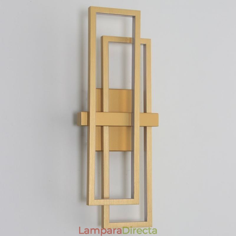 Lámpara de techo cuadrada geométrica minimalista de aluminio con montaje empotrado
