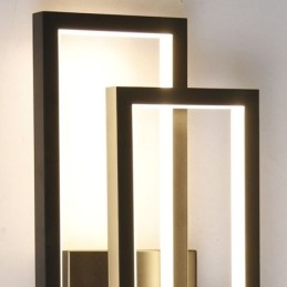 Lámpara de techo cuadrada geométrica minimalista de aluminio con montaje empotrado