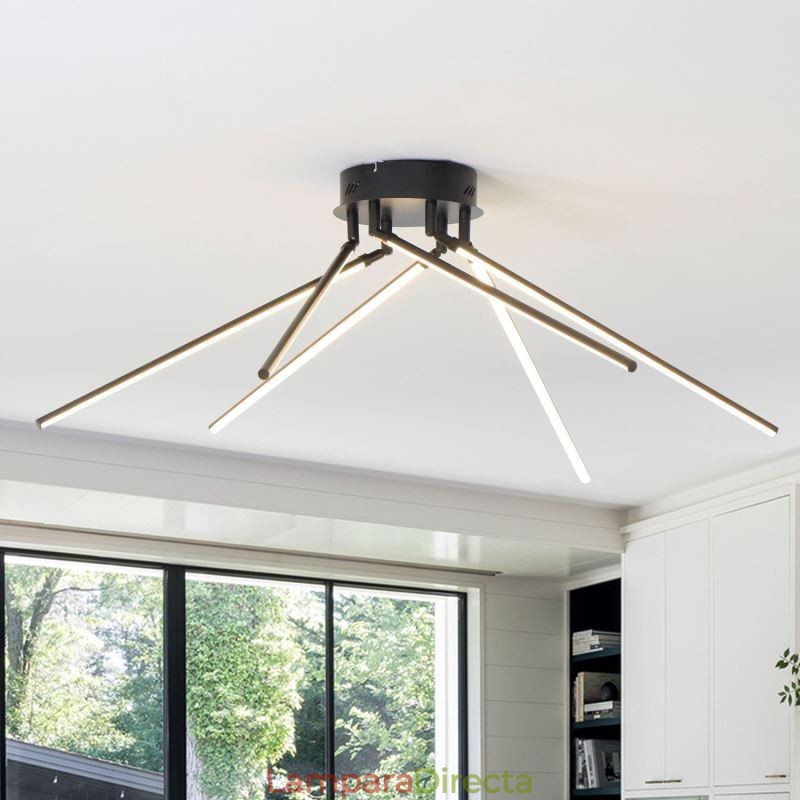 Lámpara de techo con diseño de molino de viento de aluminio con montaje empotrado creativo