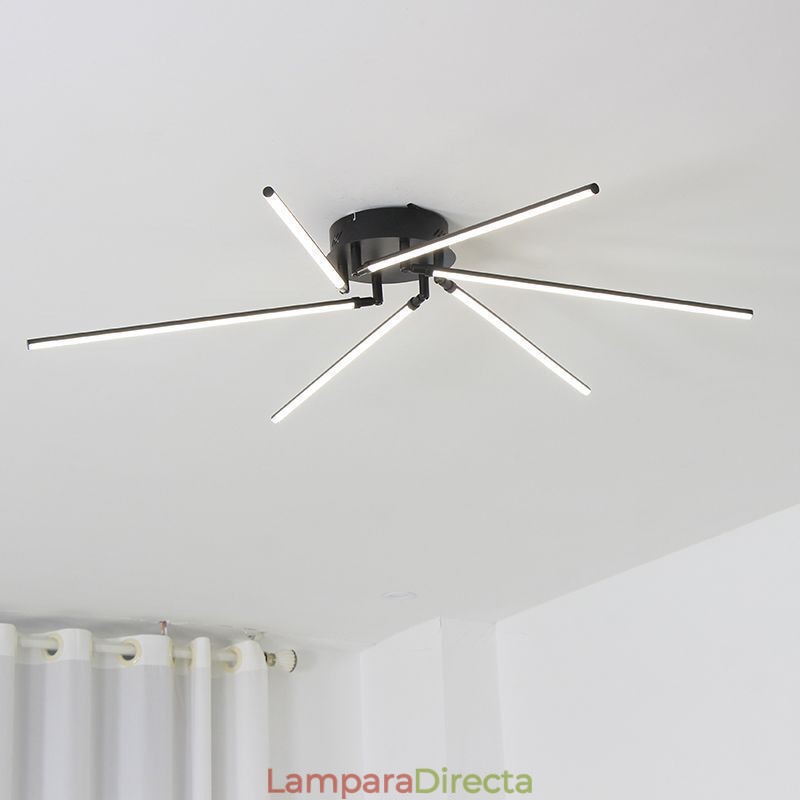 Lámpara de techo con diseño de molino de viento de aluminio con montaje empotrado creativo