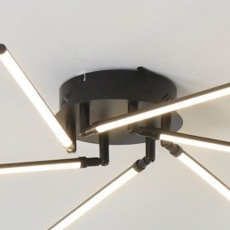 Lámpara de techo con diseño de molino de viento de aluminio con montaje empotrado creativo