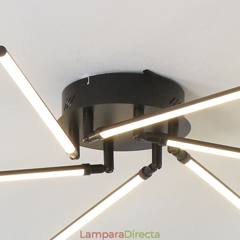 Lámpara de techo con diseño de molino de viento de aluminio con montaje empotrado creativo