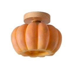 Lámparas de techo retro japonesas empotradas con forma de calabaza de un solo cabezal