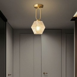 Lámpara de techo creativa de cristal empotrada moderna para el hogar