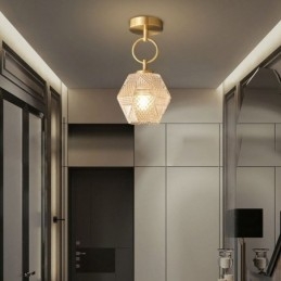 Lámpara de techo creativa de cristal empotrada moderna para el hogar